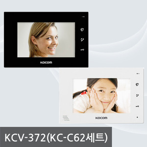 설치가 간편한 2선식 핸즈프리 17.8cm (7인치) 컬러 비디오폰 / KCV-372 / KC-C62 세트상품